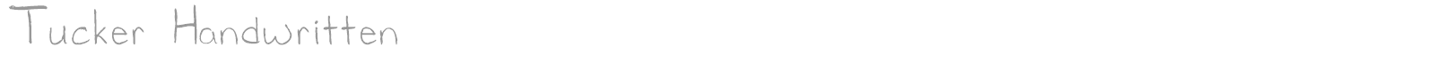 Tucker font preview